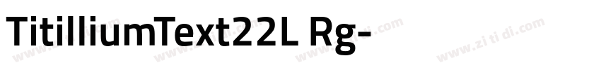 TitilliumText22L Rg字体转换